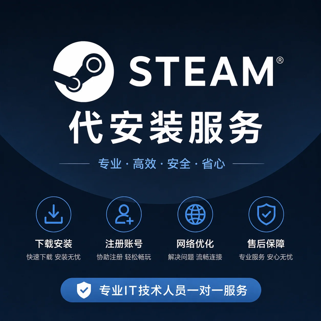 Steam游戏库官方正版代安装加账号注册-达思沃