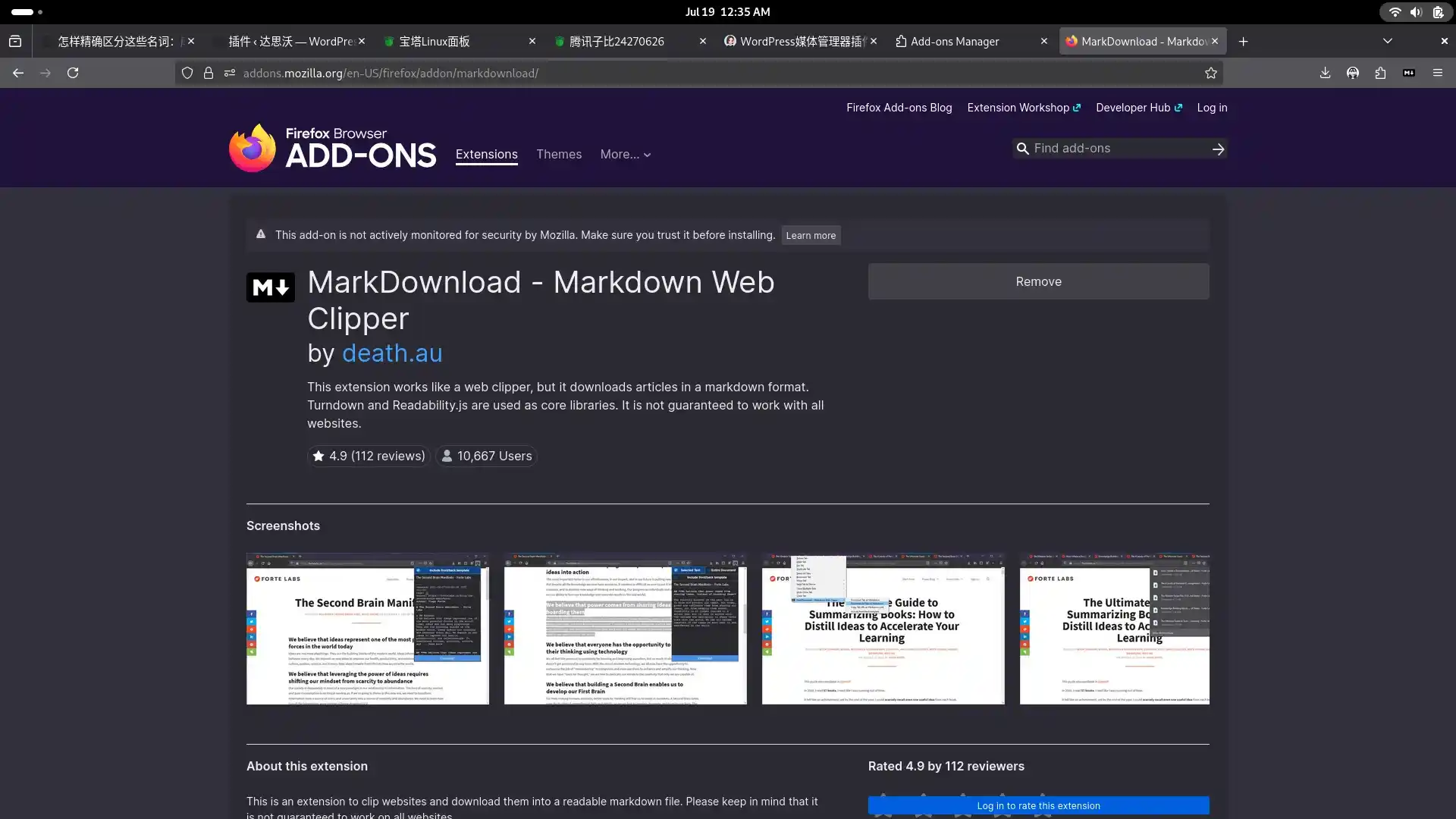 MarkDownload | 浏览器插件，一键将网页转为Markdown文件-达思沃