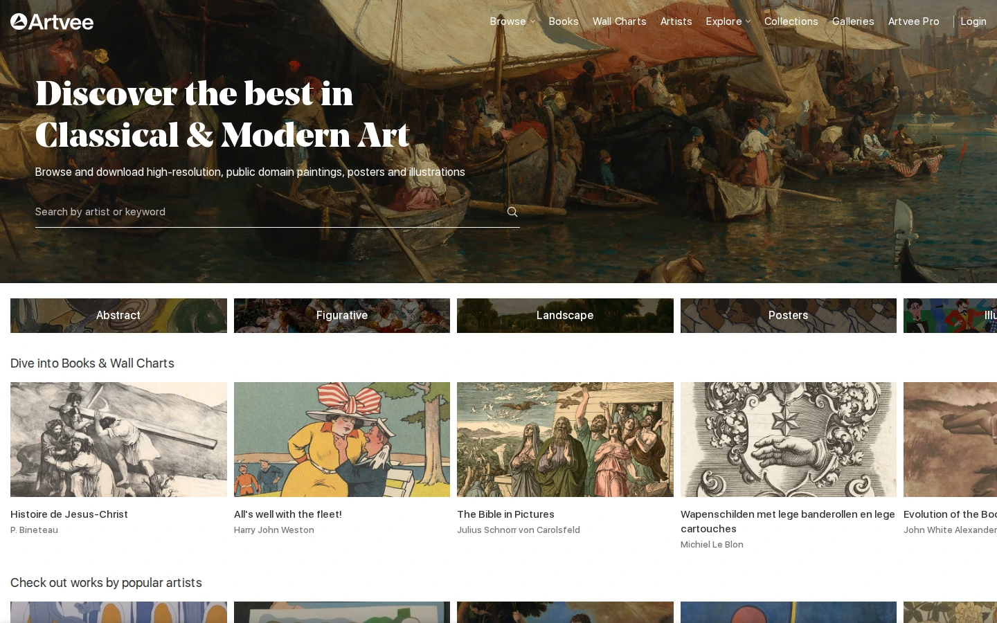 Artvee | 免费公共领域艺术品高清图库，博物馆典藏下载-达斯沃