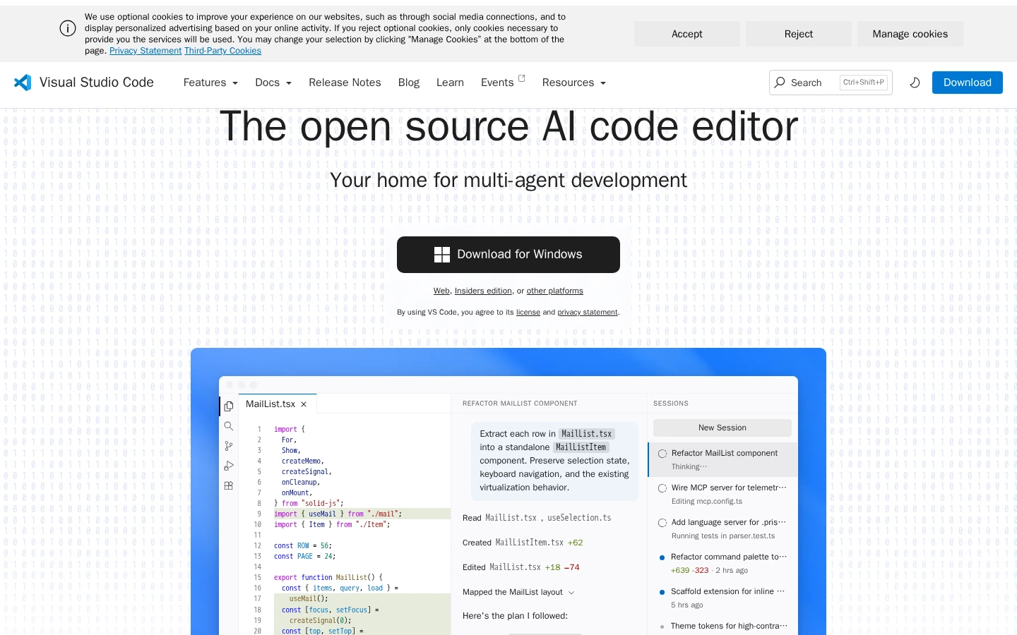 VS Code | 免费开源代码编辑器,微软轻量级跨平台IDE工具