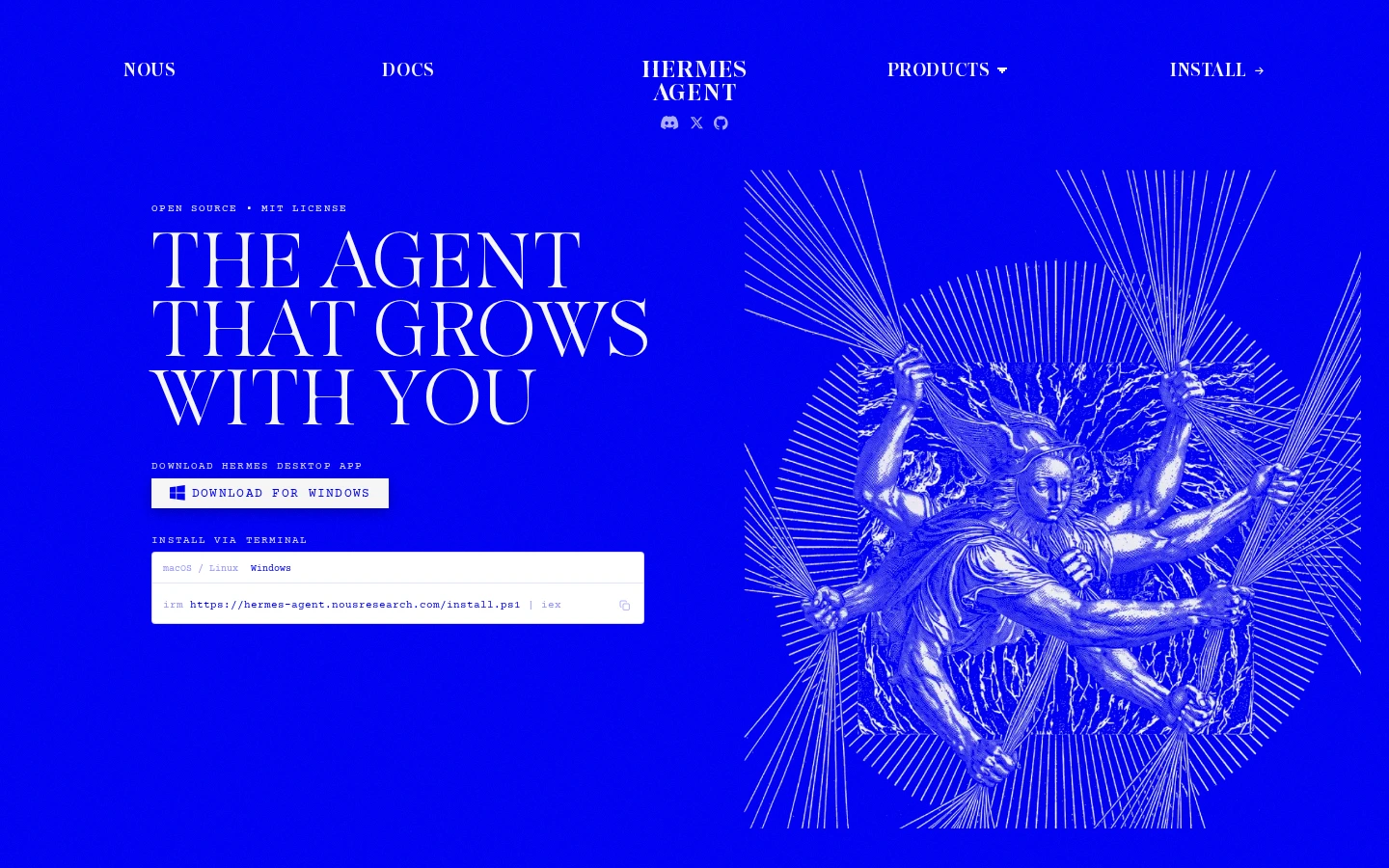 NousResearch Hermes Agent | 开源智能体框架，高效构建自定义AI助手-达斯沃
