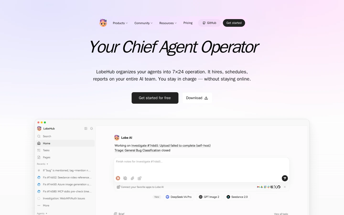 LobeHub | 开源AI智能体平台,多模型聊天与Agent市场