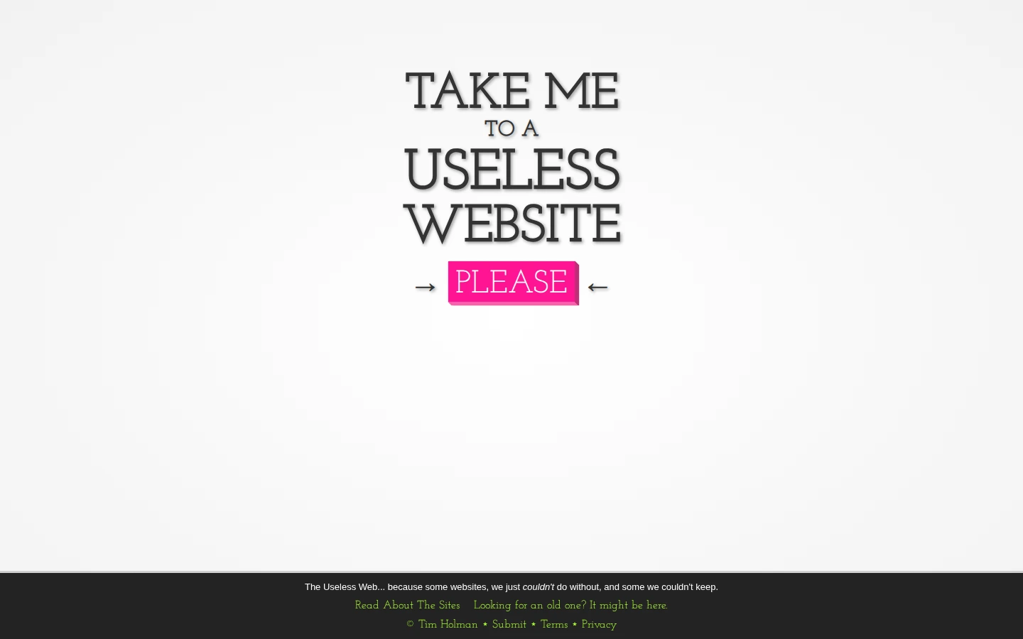 The Useless Web | 随机趣味网站跳转,无聊解压娱乐神器-达斯沃